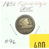 1858 Flying Eagle cent