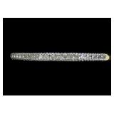 Sterling silver gold wash diamond eternity band,