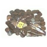 Lot of wheat cents, 160 pcs.