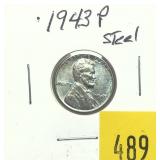1943 Lincoln cent
