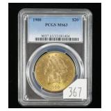 1900 $20 gold Liberty Head Double Eagle- NGC s