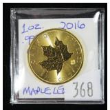 2016 $50 Gold Canadian Maple Leaf- 1 oz. .9999