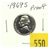 1969-S Jefferson nickel, Proof