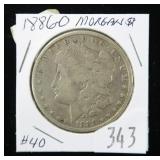 1886-O Morgan dollar