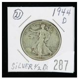 1944-D Walking Liberty half dollar