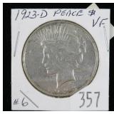 1923-D Peace dollar