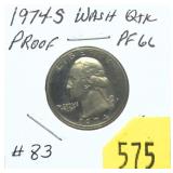1974-S Proof quarter