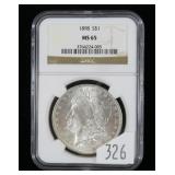 1898 Morgan dollar- NGC slab certified MS .65