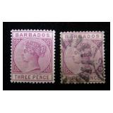 Barbados 63 MH, 63 used, WMK 2, CV$45