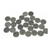 Lot of steel cents, 26 pcs.