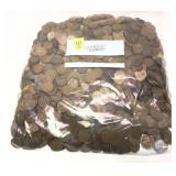 Lot of wheat cents, 1340 pcs.