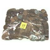 Lot of wheat cents, 191 pcs.
