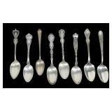 Lot of 8 sterling tea spoons, 5.95 T. oz.