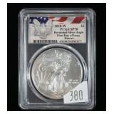 2018-W American silver eagle-PCGS slab certified