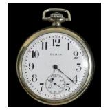 Elgin Model 7 7-jewel 16 size open face pocket