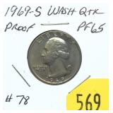1969-S Proof quarter