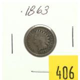 1863 Indian Head cent