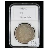 1882-CC Morgan dollar