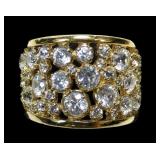 Sterling silver gold wash round cut assorted white