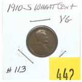1910-S Lincoln cent