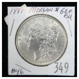 1889 Morgan dollar- Gem B.U.
