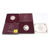 x2- 1982 commemorative Proof half dollars, 90%