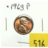 1963 Lincoln cent
