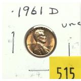 1961-D Lincoln cent