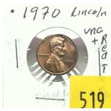 1970 Lincoln cent