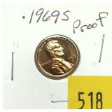 1969-S Lincoln cent, Proof