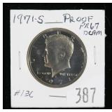1971-S Kennedy half dollar-proof