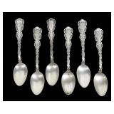 Set of 6 sterling tea spoons, 2.90 T. oz.