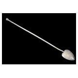Sterling ice tea spoon/ straw, .280 T. oz.
