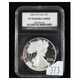 2006 W American silver eagle- NGC slab certified