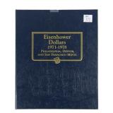 Complete set of Eisenhower dollars 1971-1978 P,