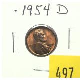 1954-D Lincoln cent