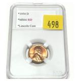 1954-D Lincoln cent, Unc.