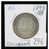 1893 Columbian half dollar- A.U.