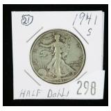 1941-S Walking Liberty half dollar