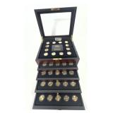 Gold plated State quarter set, 112 pcs.