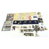 Lot of coins, states medals, tokens, approx.