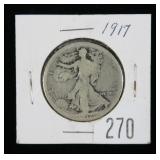 1917 Walking Liberty half dollar