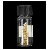 Vial of gold flakes, 1.2 grams