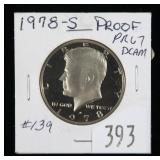 1978-S Kennedy half dollar-proof