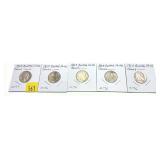 Lot of 1925 Buffalo nickels, cleaned, 5 pcs.