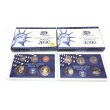 x2- 2000 Proof sets, -x2 sets, Sold by