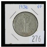 1936 Walking Liberty half dollar