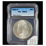 1900-O Morgan dollar- ICG slab certified MS .64