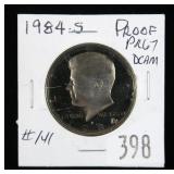 1984-S Kennedy half dollar- proof