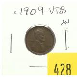 1909 VDB Lincoln cent